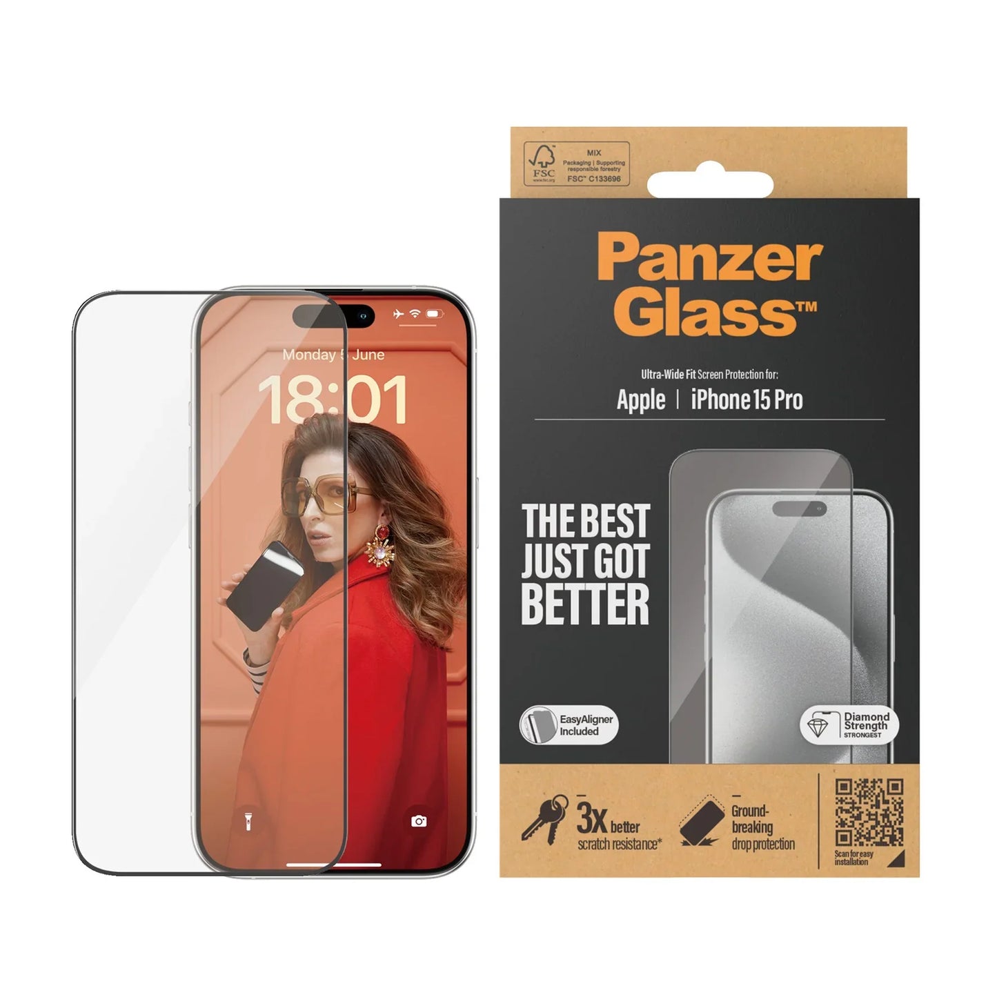 PanzerGlass Apple iPhone 15 Pro UWF wA