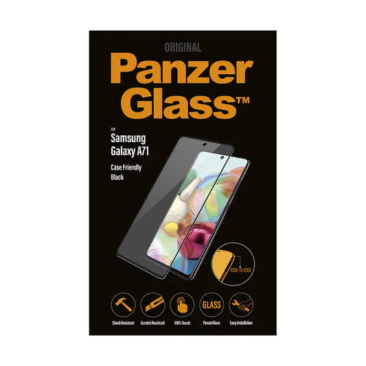 PanzerGlass Samsung Galaxy A71 Black Case Friendly