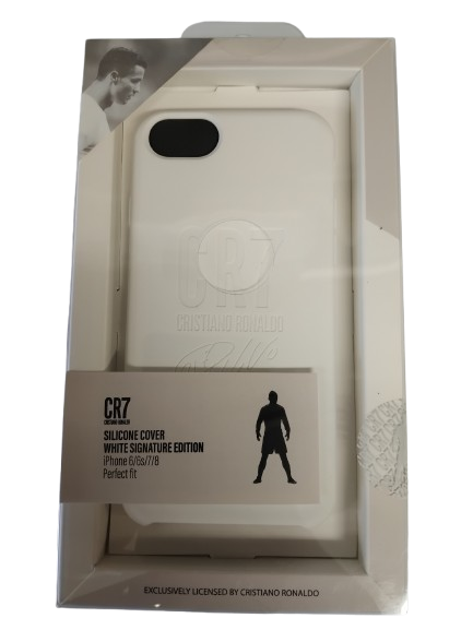 PanzerGlass - Apple iPhone 6/6s/7/8 White Silicone Cover, CR7, Perfect Fit